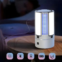 Lampe Anti-Moustique Rechargeable 2 en 1 – مصباح عالي سطوع وصاعق ناموس 5