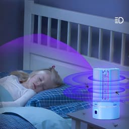 Lampe Anti-Moustique Rechargeable 2 en 1 – مصباح عالي سطوع وصاعق ناموس 7