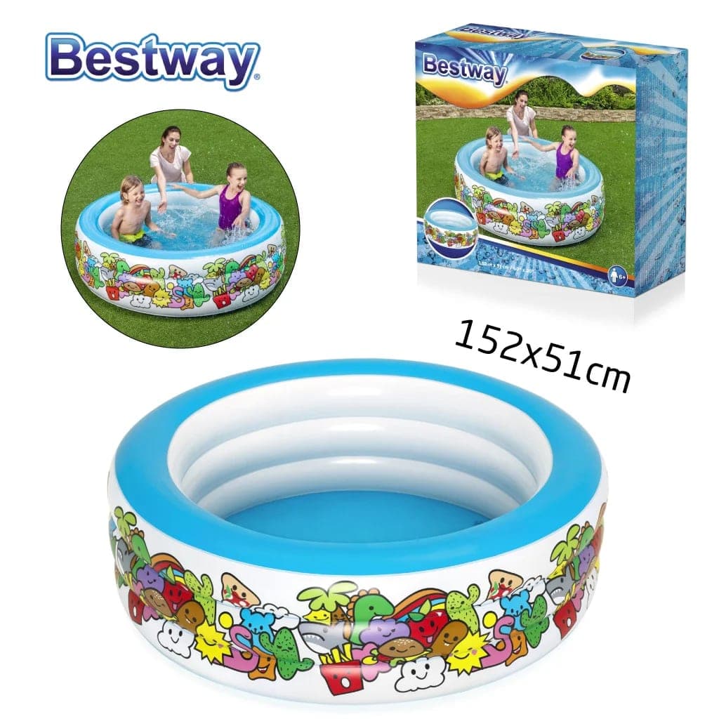 بيسين Piscine Gonflable Ronde 152 cm x 51 cm Bestway #51121