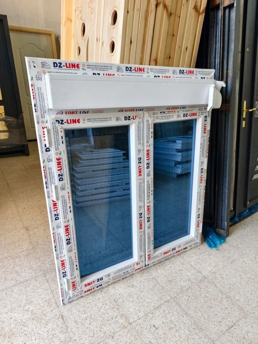 تاقة ouvrante avec rideau en PVC profi dz line Verre stop sol fumé