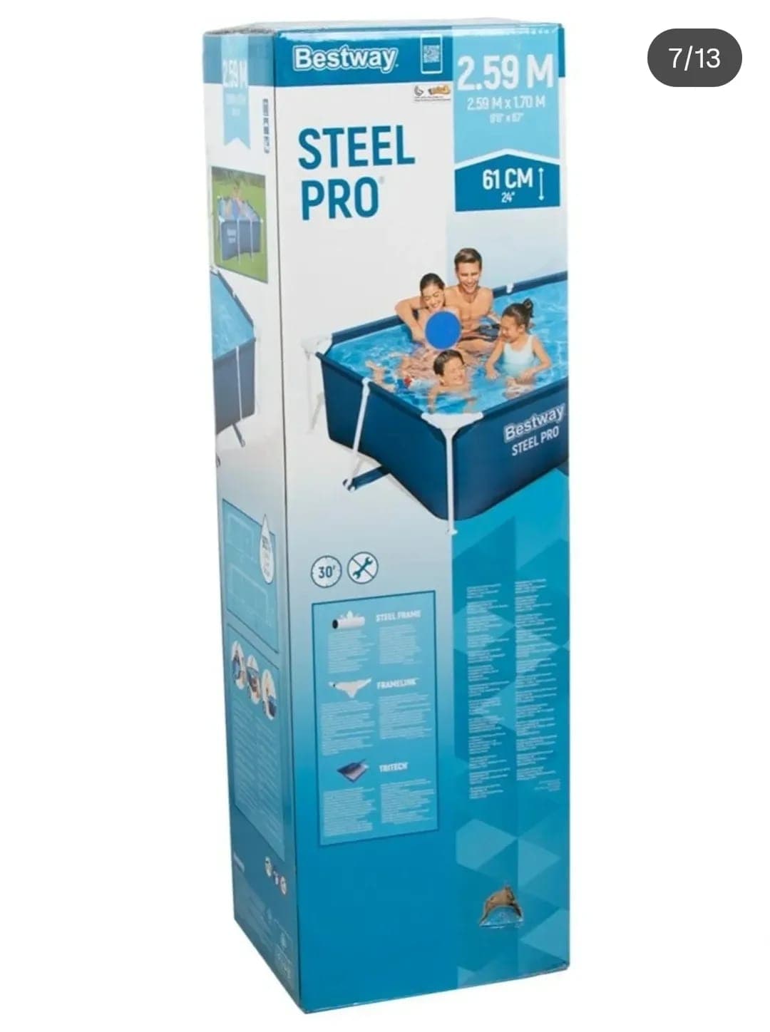 حوض السباحة 2,59m piscine bestway 56403 steel pro