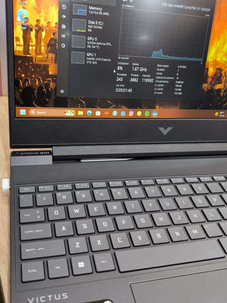 PC Portable Gamer HP Victus 15 | i5-13420H - RTX 4050 6GB - 16GB RAM - 144Hz CABA من امريكا اصلي مسعمل لمدة شهر